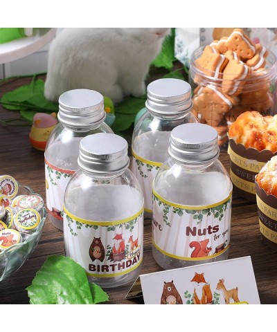 39 Pieces Woodland Baby Shower Decorations Water Bottle Labels Forest Animals Safari Stickers Water Bottle Wrappers Stay Wild...