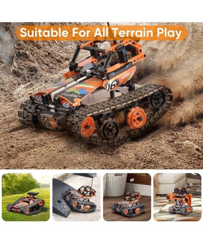 Big Size STEM Remote Control Building Kit 3 in 1 RC Tracked Racer/Tank/Robot Engineering Toys Science Construction Play Set 2...