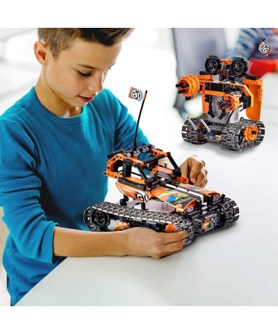 Big Size STEM Remote Control Building Kit 3 in 1 RC Tracked Racer/Tank/Robot Engineering Toys Science Construction Play Set 2...