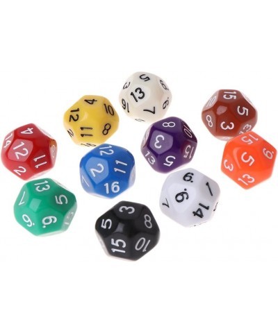 10 Pcs D16 Polyhedral Dice for Dungeons and Dragons 16 Sided Dice Set $16.59 Game Accessories