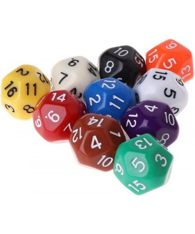 10 Pcs D16 Polyhedral Dice for Dungeons and Dragons 16 Sided Dice Set $16.59 Game Accessories