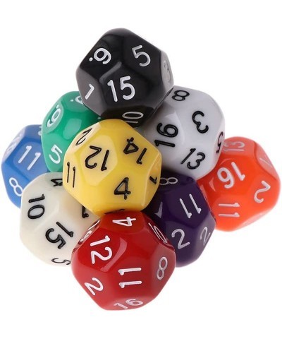 10 Pcs D16 Polyhedral Dice for Dungeons and Dragons 16 Sided Dice Set $16.59 Game Accessories