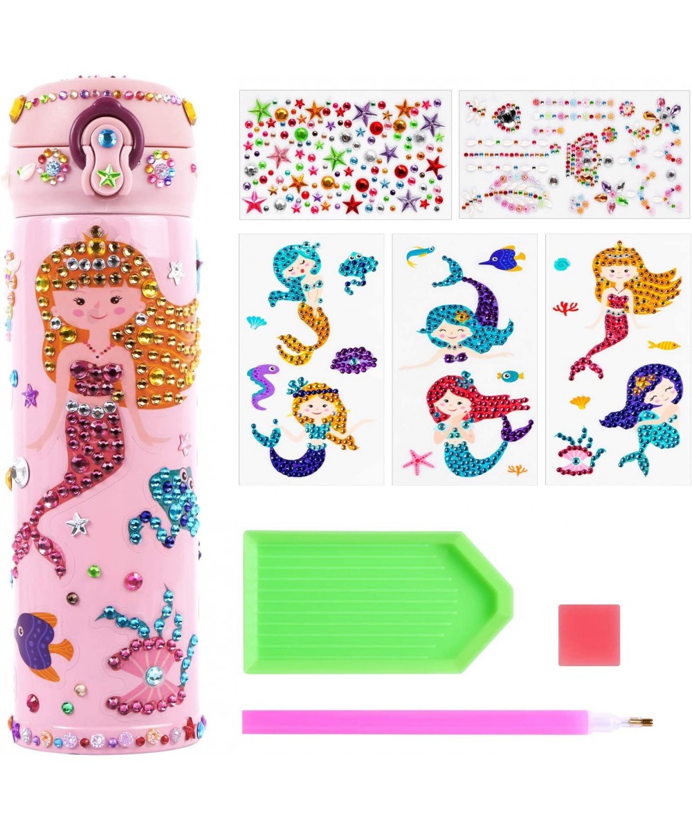 Decorate Your Own Water Bottle with Mermaid 5D Diamond Painting Stickers Kits & Glitter Gems Creative DIY Art & Craft Kits fo...