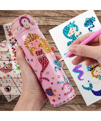 Decorate Your Own Water Bottle with Mermaid 5D Diamond Painting Stickers Kits & Glitter Gems Creative DIY Art & Craft Kits fo...