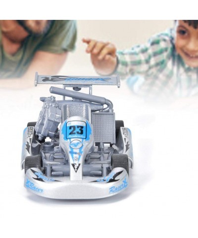 1:32 Scale Kid Model Car Toy Baby Children Alloy Pull Back Racing Go Kart Mini Car Vehicles Toys for Toddlers Boys Girls(Silv...