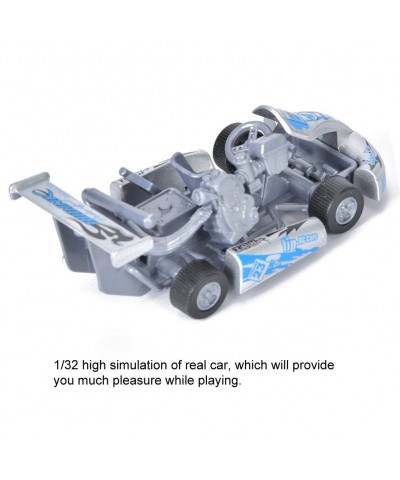 1:32 Scale Kid Model Car Toy Baby Children Alloy Pull Back Racing Go Kart Mini Car Vehicles Toys for Toddlers Boys Girls(Silv...