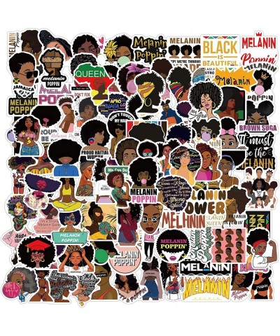 200 Pcs Black Girls Stickers for Laptop Inspirational Melanin Poppin Stickers for Skateboard Water Bottles Hydro Flasks Water...