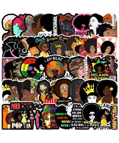 200 Pcs Black Girls Stickers for Laptop Inspirational Melanin Poppin Stickers for Skateboard Water Bottles Hydro Flasks Water...