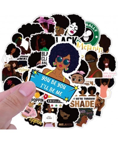 200 Pcs Black Girls Stickers for Laptop Inspirational Melanin Poppin Stickers for Skateboard Water Bottles Hydro Flasks Water...