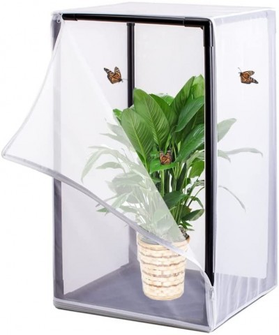 Professional 30" Large Insect Habitat Cage Dragonfly Butterfly Flying Insect Mesh Cage Outdoor Observation Plant and Small An...