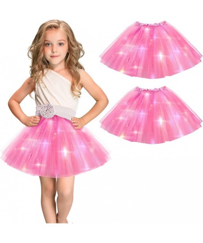 3 Pcs LED Tutu Skirt for Patrick's Day Light up Tulle Tutu Skirt Glowing Fluffy Ballet Dress up Party Costume for Sister/Cous...