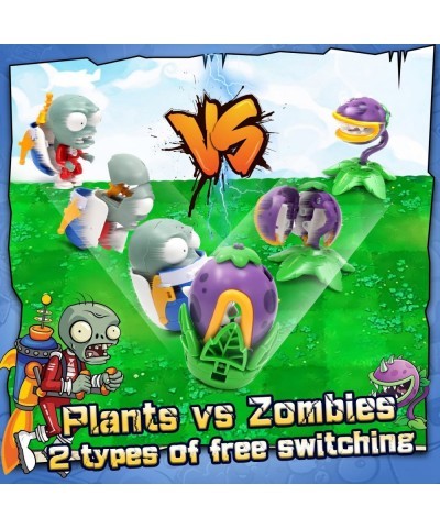 Plants and Zombies Toys vs Egg Transformation Series Assembled Toys Action Figures Set Gift Game Fan Party Birthday Gifts Zom...