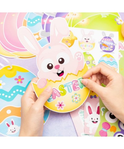 30Pcs Make Your Own Eggs Cards DIY Eggs Sticker Craft Kit Hanging Ornaments Birthday Party Decorations Supplies Kids School C...