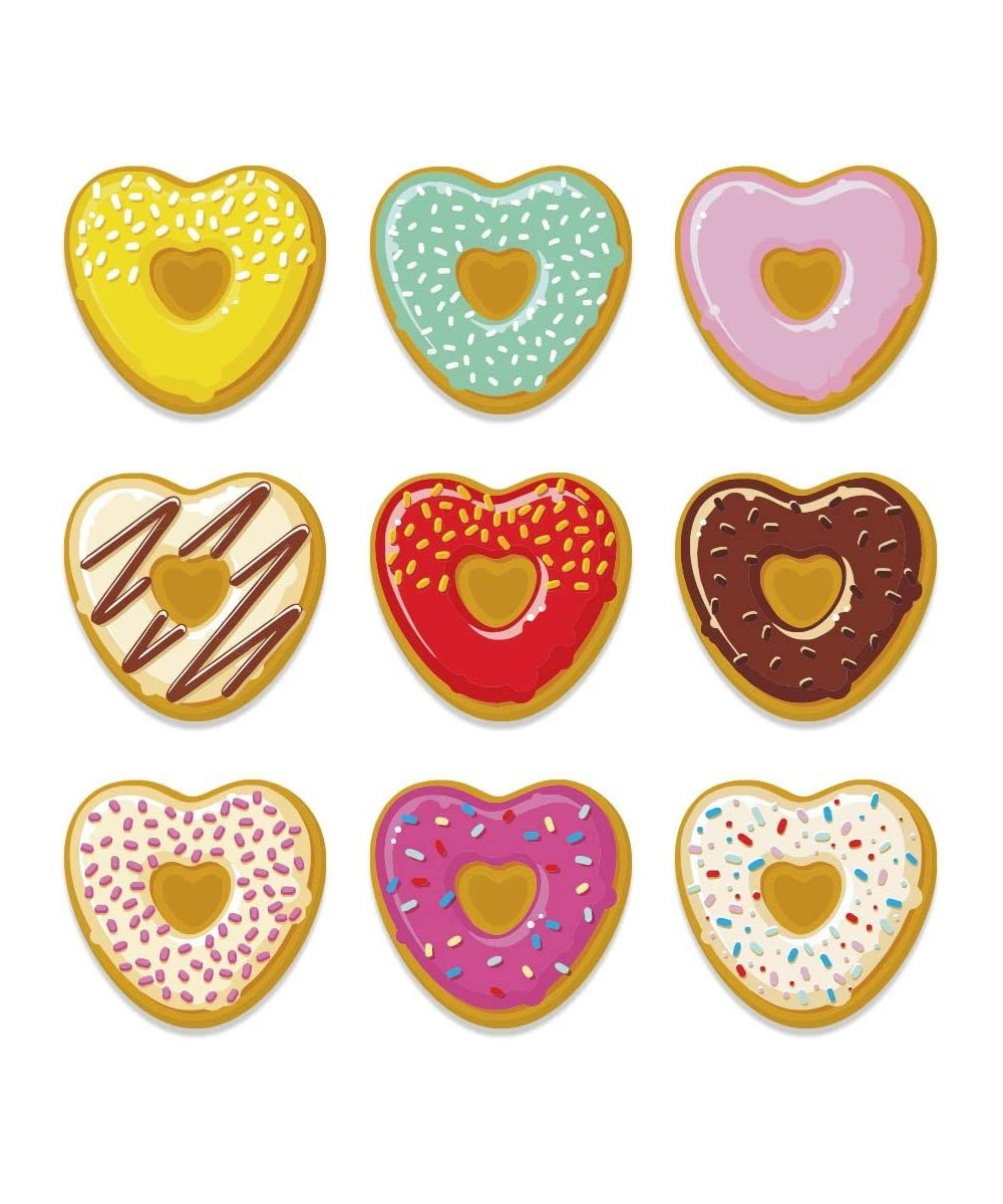 207pcs Donuts Heart Stickers Valentines Stickers for Kids School Classroom Teacher Reward Party Decor Scrapbooking Supplies $...