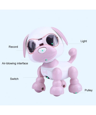 Robot Dog Toy Electronic Robot Dog Pet Toy Smart Kids Interactive Walking Sound Puppy with LED Light Educational Toy Gift for...