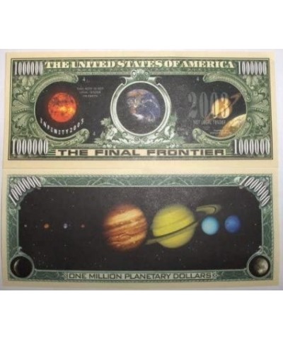 Pack of 5 - Solar System Million Dollar Bills $16.12 Gags & Practical Joke Toys