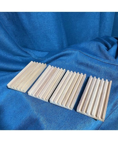 Natural Wood Domino Racks Domino Tiles Holders Domino Trays Set of 4 for Mexican Train Chickenfoot and Other Dominoes Games $...