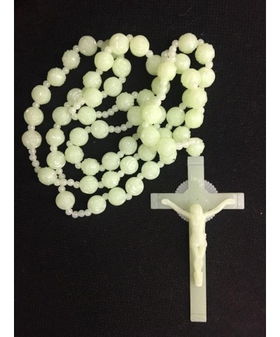 Glow in The Dark Rosary Necklace Giant Beads Large Long Room Decoration Rosarie 35 $20.81 Kids' Dress-Up Accessories