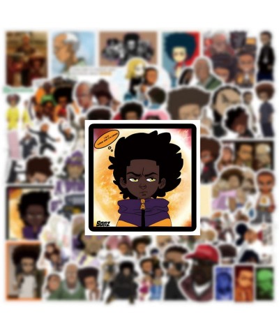 50Pcs The Boondocks Stickers Pack Funny Cartoon Vinyl Waterproof Stickers for Water Bottle Skateboard Laptop Phone Scrapbooki...