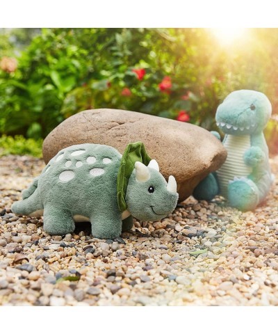 Baby Dinosaur 12" Bedtime Stuffed Animal Plush Toy Kid's Gifts for Boys Girls Birthday Valentine Christmas (Triceratops-Green...