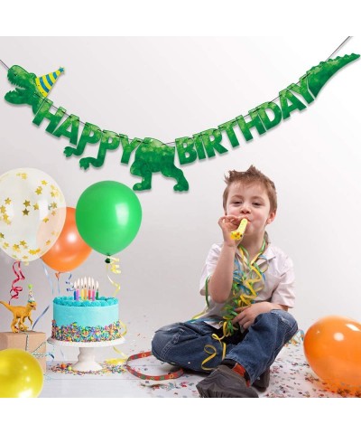 Watercolor Dinosaur HAPPY BIRTHDAY Banner - Dinosaur Birthday Party Decorations for Boys Kids Dino Theme Party Supplies T-Rex...