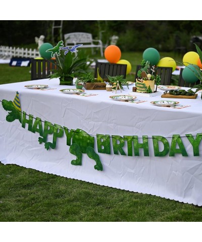 Watercolor Dinosaur HAPPY BIRTHDAY Banner - Dinosaur Birthday Party Decorations for Boys Kids Dino Theme Party Supplies T-Rex...