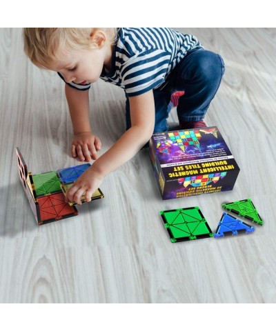 Magnetic Tiles Building Blocks Construction Toys for Boys & Girls 47pc – STEM Learning Educational Toy for Kids Age 3 4 5 6 7...