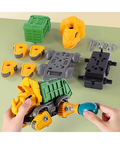 Take Apart Dinosaur Construction Trucks Toys for 3 4 5 6 7 Year olds for Kids 3-8 STEM Toys Learning Construction Building To...