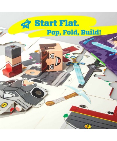 Logdotzip - Officially Licensed - Create a Fun Durable Paperboard Action Figure - Puzzle + Origami - STEM Craft Collectible G...