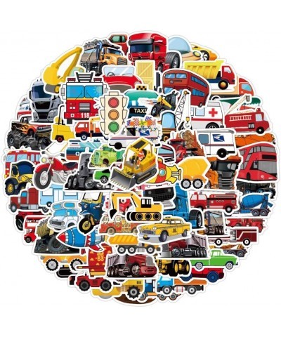 100 Children's car Truck Stickers Transportation Tool Stickers Water Bottle Computer Refrigerator Guitar Helmet Skateboard Wa...