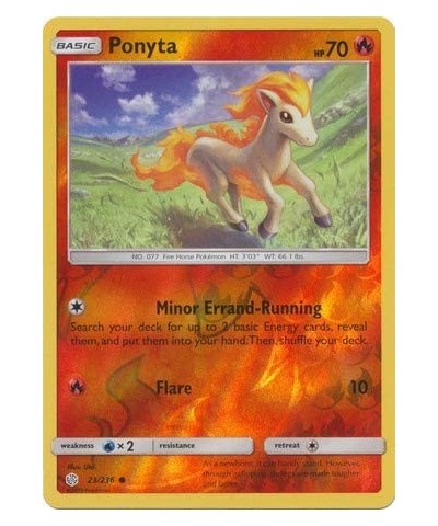 Ponyta - 23/236 - Common - Reverse Holo - Cosmic Eclipse $13.47 Electronic Learning & Education Toys