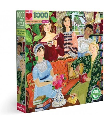 Piece and Love Jane Austen's Book Club 1000 piece square adult Jigsaw Puzzle $39.11 Jigsaw Puzzles