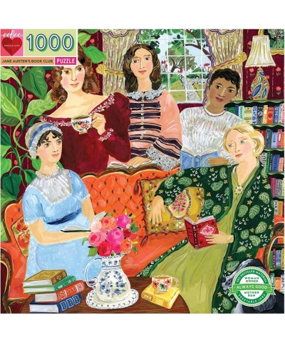 Piece and Love Jane Austen's Book Club 1000 piece square adult Jigsaw Puzzle $39.11 Jigsaw Puzzles