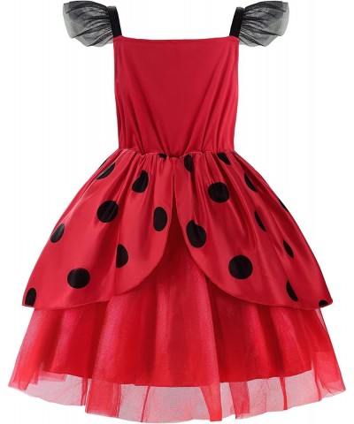 Ladybug Dress for Girls with Mask and Bag Costume for Kids Dress Up Costume Birthday Halloween Christmas $51.44 Kids' Costumes