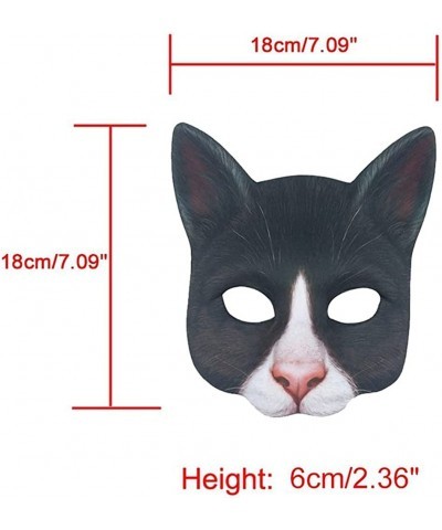 Fancy Dress Masks Halloween Carnival Masquerade Digital Print Realistic Novelty Animal Cat Full Head Mask Costume Cosplay $23...