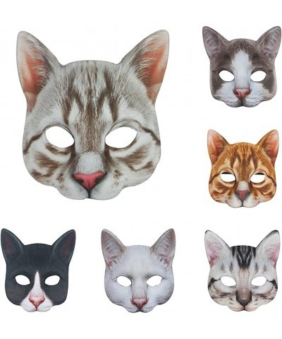 Fancy Dress Masks Halloween Carnival Masquerade Digital Print Realistic Novelty Animal Cat Full Head Mask Costume Cosplay $23...