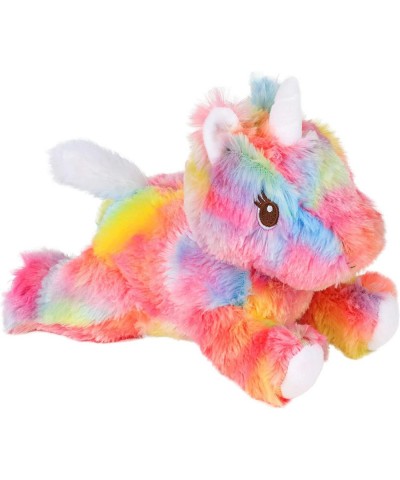 Plush Rainbow Unicorn Stuffed Magic Animal Adorable Toy Furry Floppy Body Cuddly Gifts for Kids Toddlers on Birthday Easter 1...