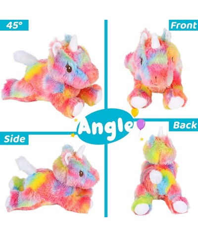 Plush Rainbow Unicorn Stuffed Magic Animal Adorable Toy Furry Floppy Body Cuddly Gifts for Kids Toddlers on Birthday Easter 1...