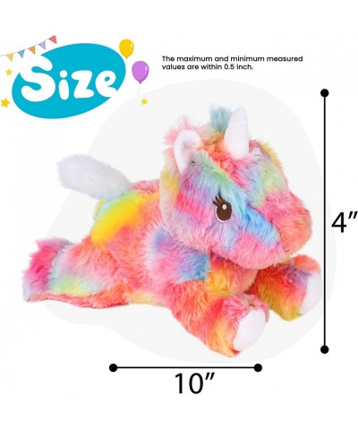 Plush Rainbow Unicorn Stuffed Magic Animal Adorable Toy Furry Floppy Body Cuddly Gifts for Kids Toddlers on Birthday Easter 1...