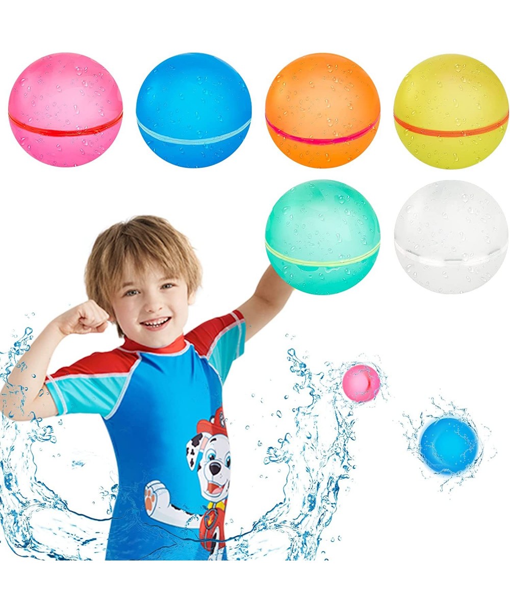 [2022 Upgrade] Reusable Water Balloons for Kids Water Bombs Splash Balls for Pool Refillable Quick Fill Self Sealing for Wate...