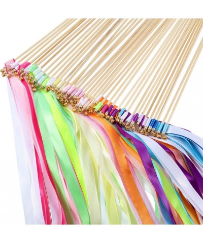 40 Pieces Mix Color Ribbon Sticks with Bell Fairy Stick Party Streamers for Wedding Party(Multicolor) $30.76 Kids' Party Deco...