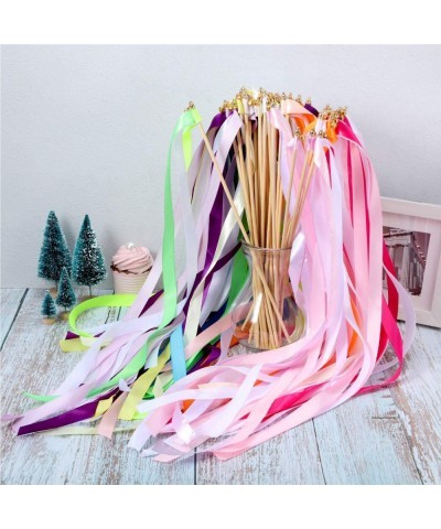 40 Pieces Mix Color Ribbon Sticks with Bell Fairy Stick Party Streamers for Wedding Party(Multicolor) $30.76 Kids' Party Deco...