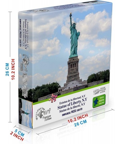 Wuundentoy 1500 Piece Puzzles for Adults and Kids Statue of Liberty Jigsaw Puzzles for Adults Kids and Families - 24"x32" rom...