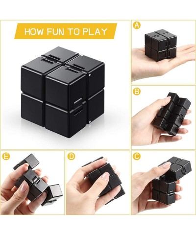 6 Pieces Mini Handheld Fidget Toy Set Including Fidget Cube Mini Toy Flippy Chain and Fidget Toy Pad Stress Reducer Fidget To...