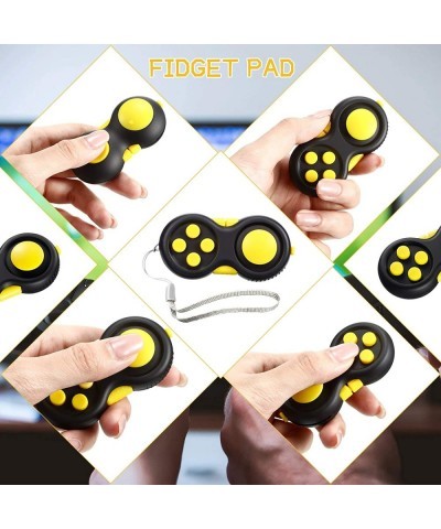 6 Pieces Mini Handheld Fidget Toy Set Including Fidget Cube Mini Toy Flippy Chain and Fidget Toy Pad Stress Reducer Fidget To...