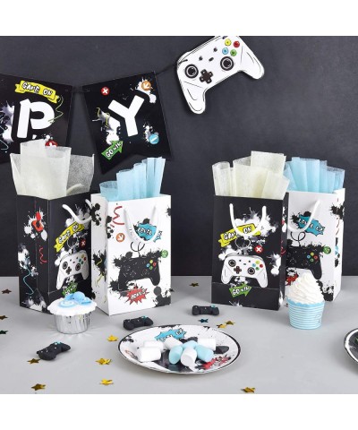 Watercolor Video Game Party Bags - 16 Pack Goodie Bags for Boys Kids Game Theme Party Supplies Favor Bag Candy Treat Loot Gif...