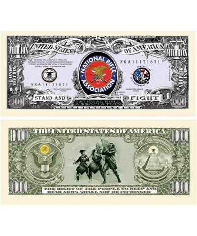 Set of 5 - NRA National Rifle Association Million Dollar Bill $15.08 Gags & Practical Joke Toys