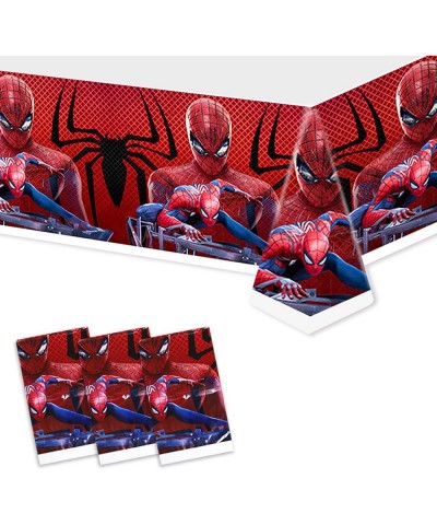 3pcs Superhero Spider Anime Table Cloth Cute Disposable Tablecloth for Birthday Party Decorations Supplies Favors for Kids Gi...