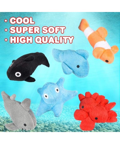 Sea Life Plush Toys Set of 24 Super-Soft Stuffed Animal Toys in Assorted Designs Aquatic Birthday Party Favors for Kids Cute ...