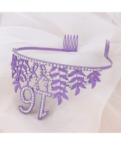 Sweet 16 Crown and Sash Set Sweet 16 Birthday Decorations Purple 16th Birthday Gifts for Girls 16th Birthday Sash Sweet 16 Sa...